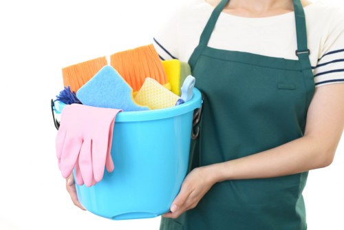 Professional office cleaning in Shoreditch reception area