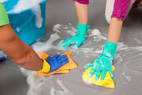 Professional hard floor cleaning in a Shoreditch property
