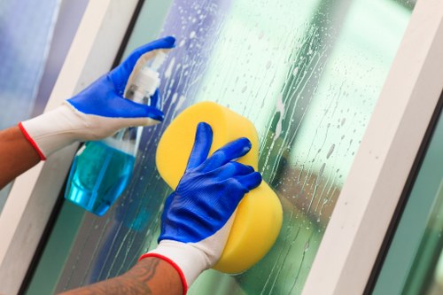 Shoreditch property being cleaned before the final tenancy inspection