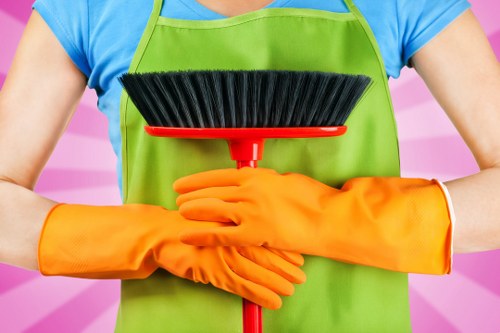 Steam cleaning carpets in a modern Shoreditch office