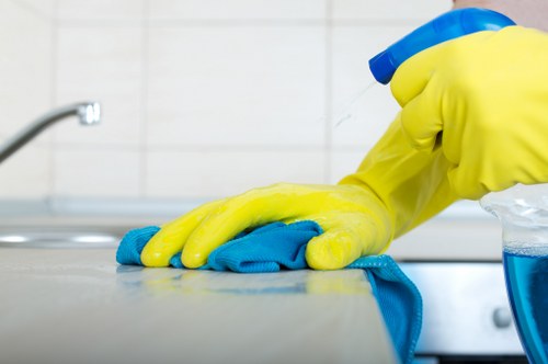 Local curtain cleaning process in a Shoreditch property